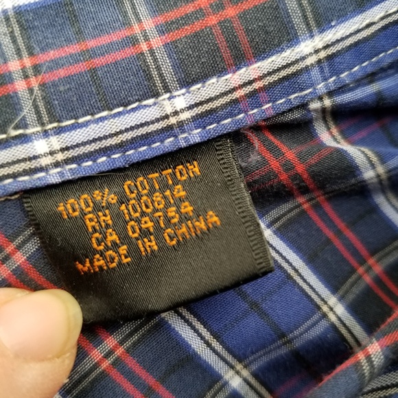 Ben Sherman Plaid Buttondown Short Sleeve - Picture 6 of 8